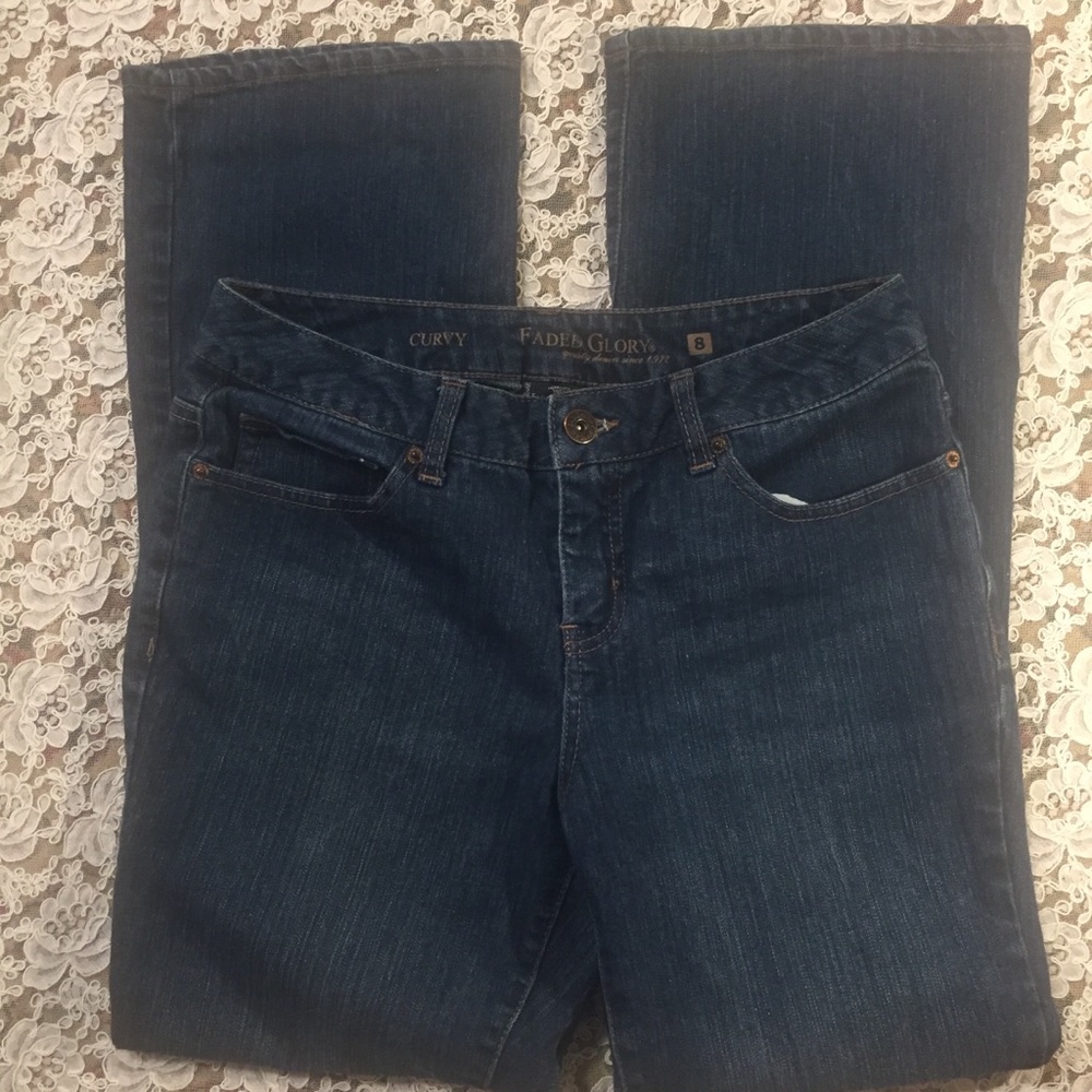 [Faded Glory] blue jeans denim pants 8P curvy 👖